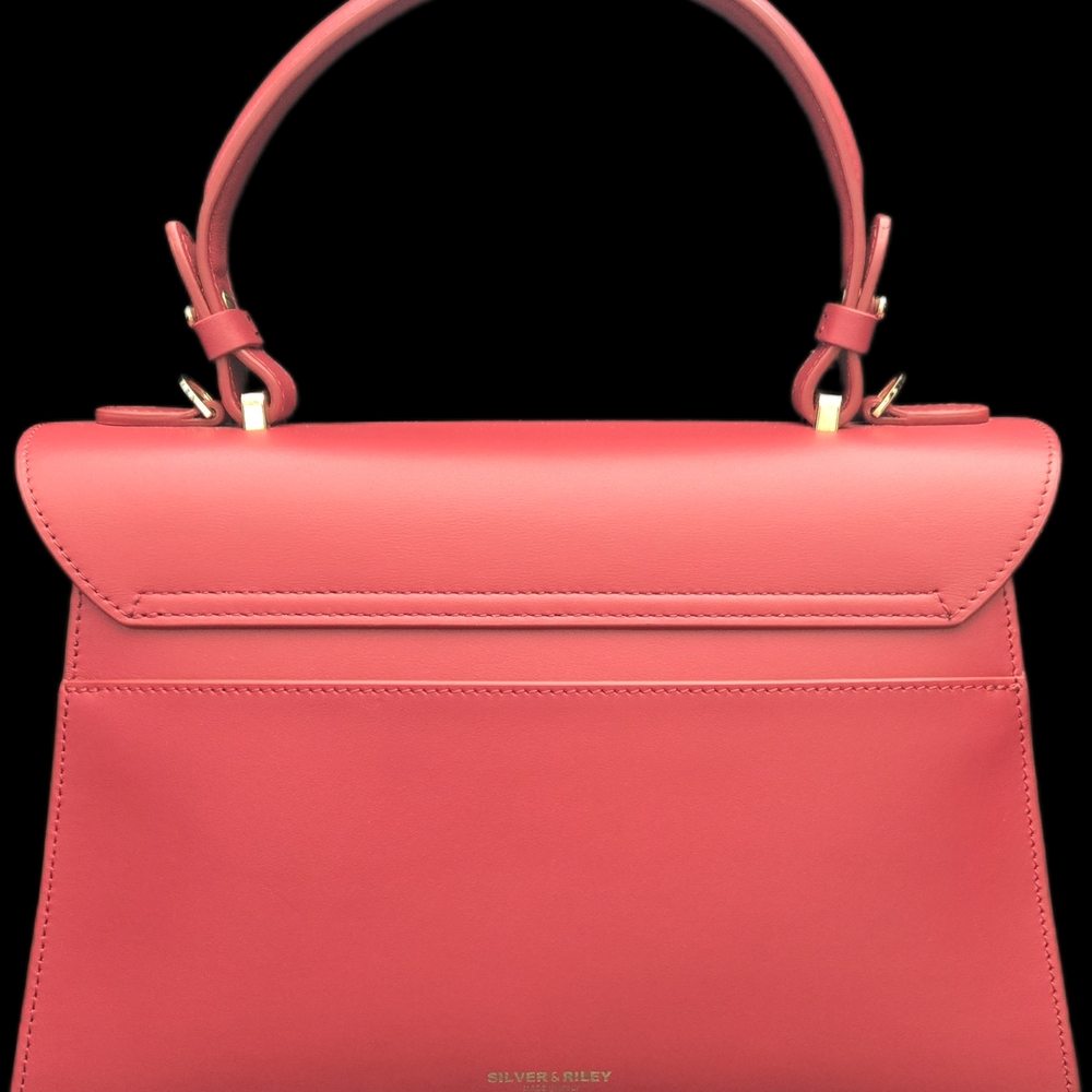 Silver & Riley Red Leather Satchel - Picture 5 of 16